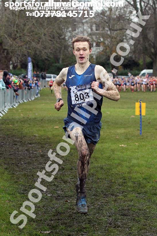 Mens under-20s, 2019 European Cross Country Trials and British Cross Challenge, Sefton Park, Liverpool.  Photo: David T. Hewitson/Sports for All Pics